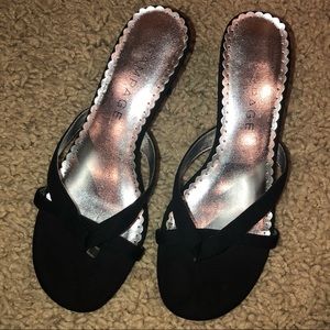 Black One-Inch Heels